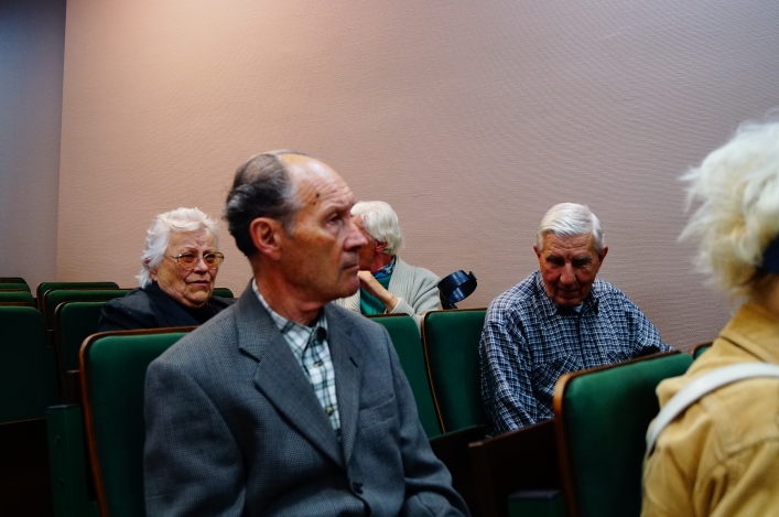 Spotkanie z  mieszkańcami Rakowa - krótkie i bez większych problemów