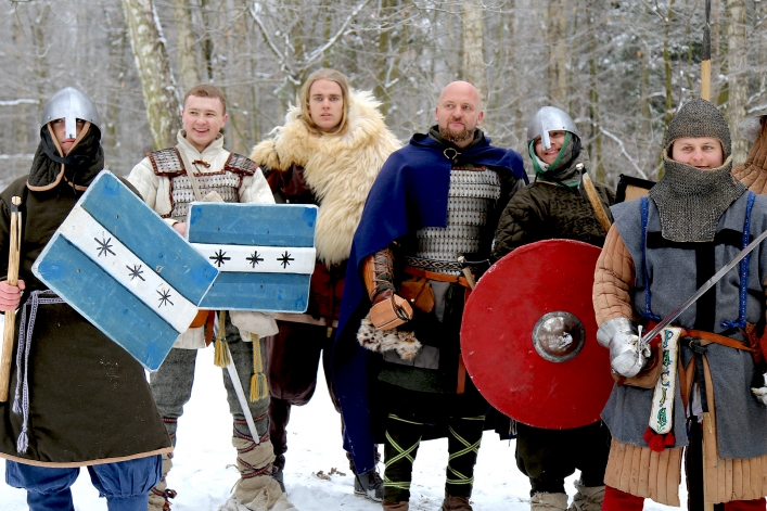 Średniowieczna potyczka w Bażantarni. Zdjęcia do spotu reklamowego promującego książkę elblążanina,