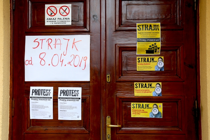 Piąty dzień strajku w I LO w Elblągu