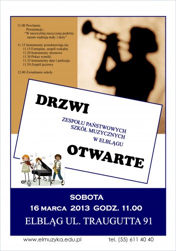 Szkoła Muzyczna zaprasza na dzień otwartych drzwi