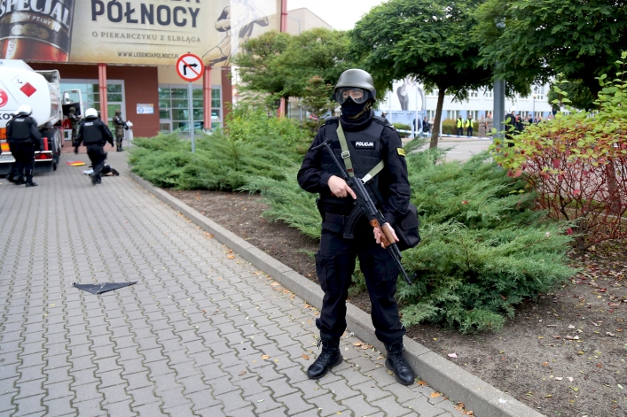 Terroryści zaatakowali w Elblągu. Na szczęście to tylko ćwiczenia