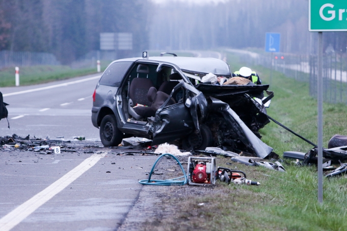 Tragiczny wypadek na S22 - nie żyją trzy osoby