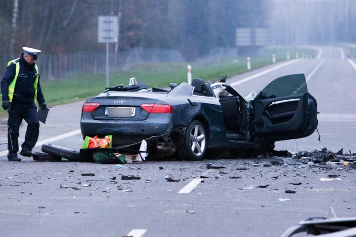 Tragiczny wypadek na S22 - nie żyją trzy osoby