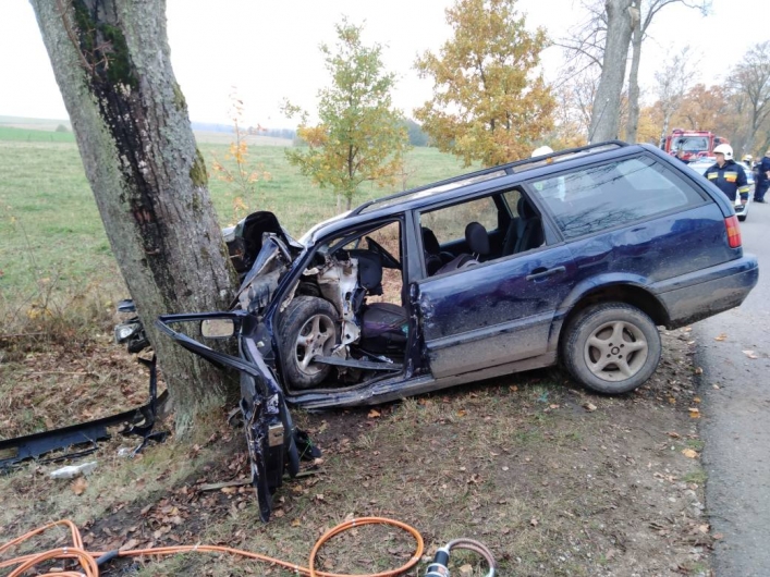 Tragiczny wypadek pod Pieniężnem. Nie żyje 7-miesięczne dziecko