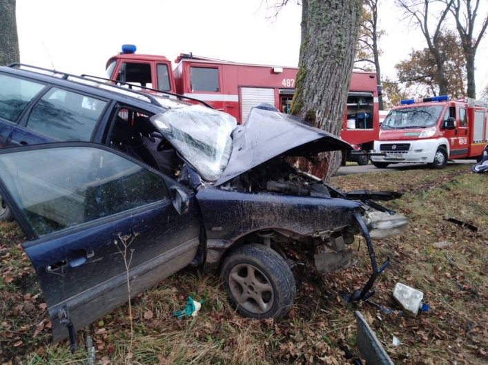 Tragiczny wypadek pod Pieniężnem. Nie żyje 7-miesięczne dziecko
