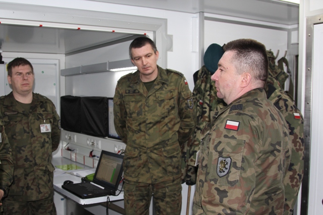 Trening sztabowy Dowództwa 16 Pomorskiej Dywizji Zmechanizowanej