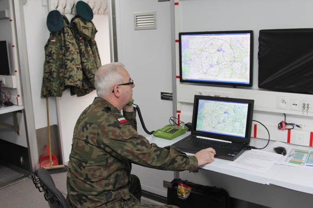 Trening sztabowy Dowództwa 16 Pomorskiej Dywizji Zmechanizowanej