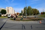 Trwają prace przy rondzie w dzielnicy Kamionka. Już 13 X otwarcie ronda Obrońców Birczy