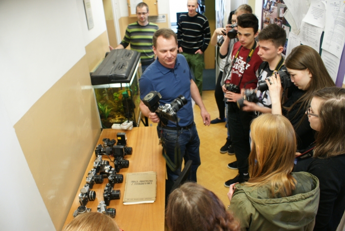 Uczniowie ZSTH poznawali tajniki pracy policyjnych techników
