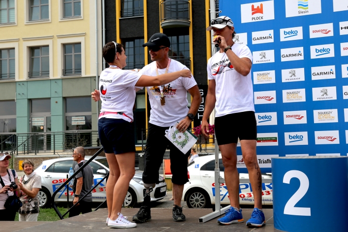 Ukończył elbląski triathlon z protezą nogi. Duży wyczyn elblążanina