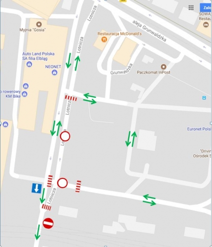 Ul. Lotnicza – zmiany w organizacji ruchu