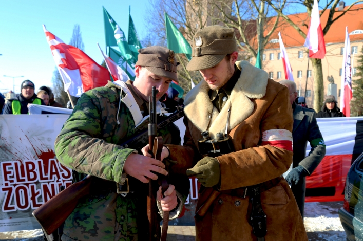 Ulicami Elbląga przeszedł III Elbląski Marsz Pamięci  Żołnierzy Wyklętych 