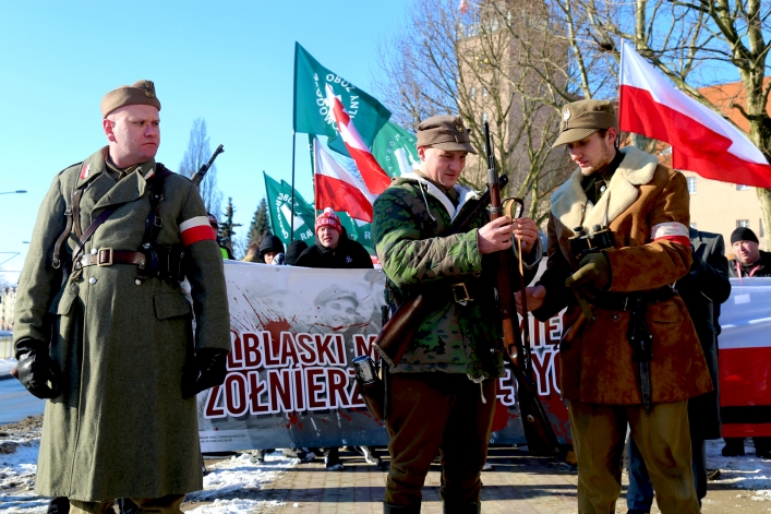 Ulicami Elbląga przeszedł III Elbląski Marsz Pamięci  Żołnierzy Wyklętych 