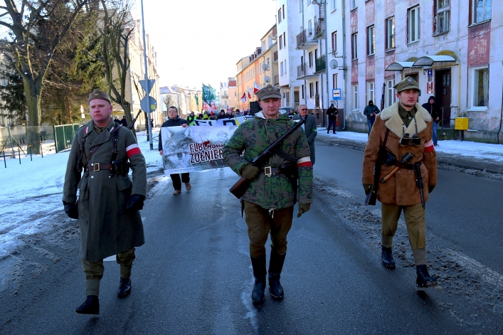 Ulicami Elbląga przeszedł III Elbląski Marsz Pamięci  Żołnierzy Wyklętych 