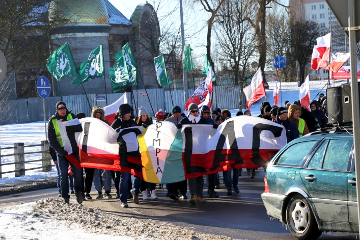 Ulicami Elbląga przeszedł III Elbląski Marsz Pamięci  Żołnierzy Wyklętych 