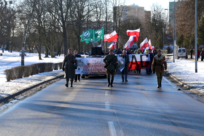Ulicami Elbląga przeszedł III Elbląski Marsz Pamięci  Żołnierzy Wyklętych 