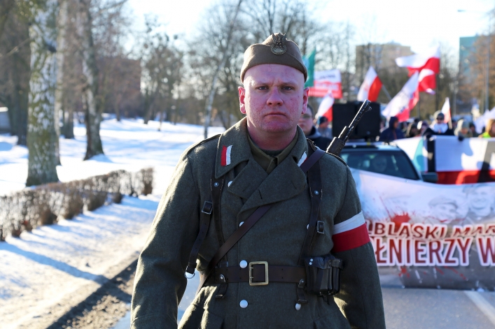 Ulicami Elbląga przeszedł III Elbląski Marsz Pamięci  Żołnierzy Wyklętych 