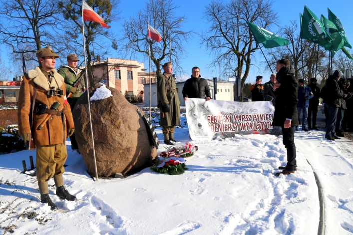 Ulicami Elbląga przeszedł III Elbląski Marsz Pamięci  Żołnierzy Wyklętych 