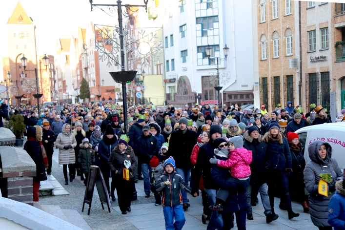 Ulicamy Elbląga przeszedł barwny Orszak Trzech Króli