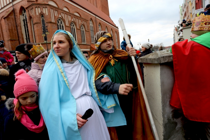 Ulicamy Elbląga przeszedł Orszak Trzech Króli