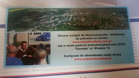 Ulotki kandydata na Zawadzie. To nie jest kampania?