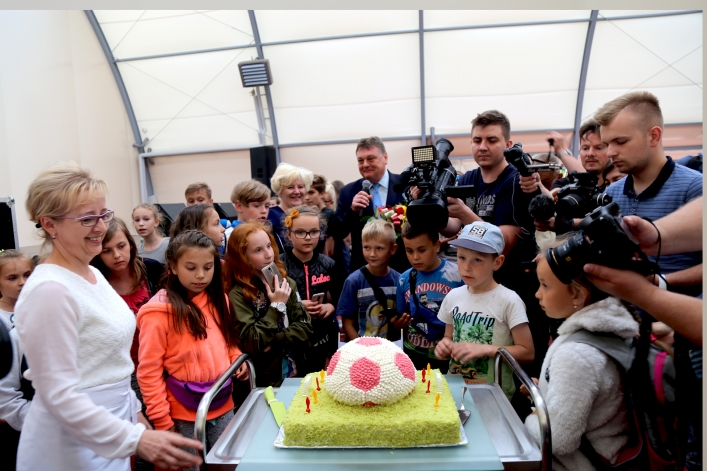 Uroczyste otwarcie hali sportowej na Zatorzu