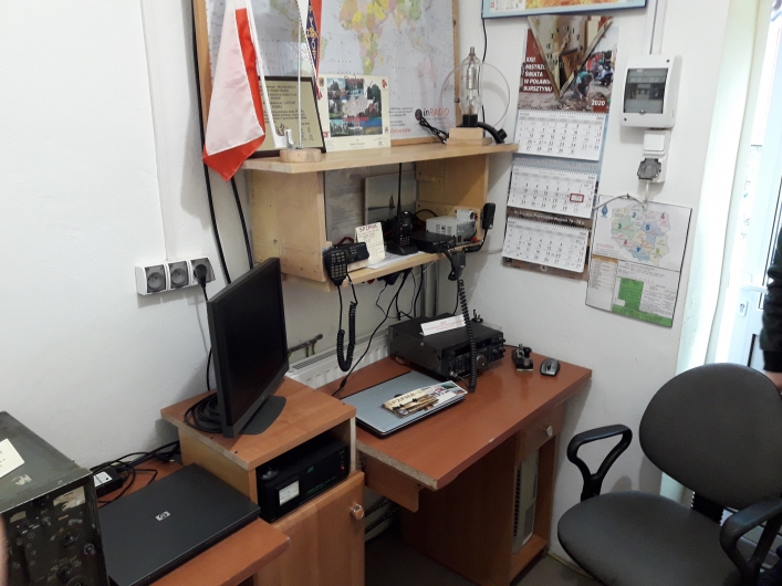 Wnętrze klubu - stanowisko radiooperatora