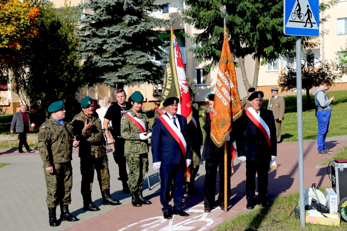 Uroczystośc otwarcia ronda Obrońców Birczy w Elblągu