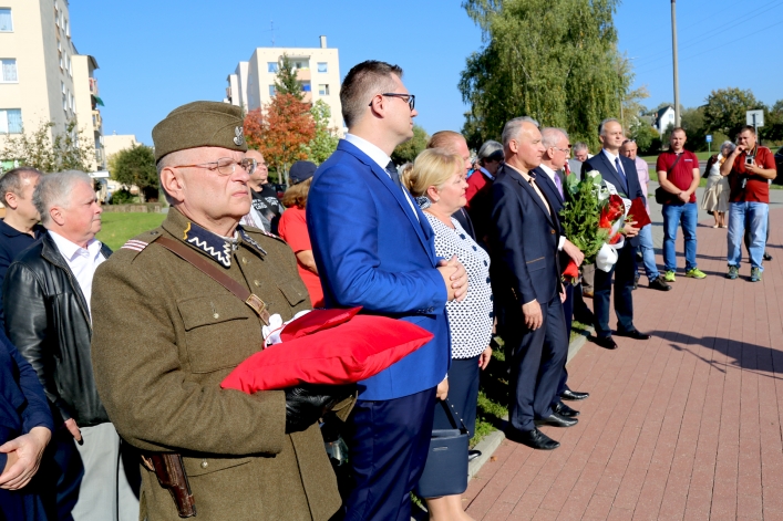 Uroczystośc otwarcia ronda Obrońców Birczy w Elblągu