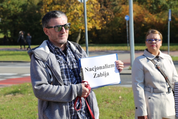 Uroczystośc otwarcia ronda Obrońców Birczy w Elblągu