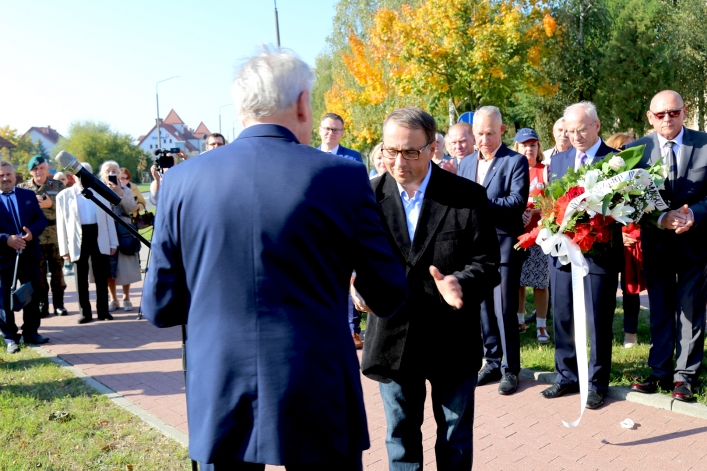 Uroczystośc otwarcia ronda Obrońców Birczy w Elblągu