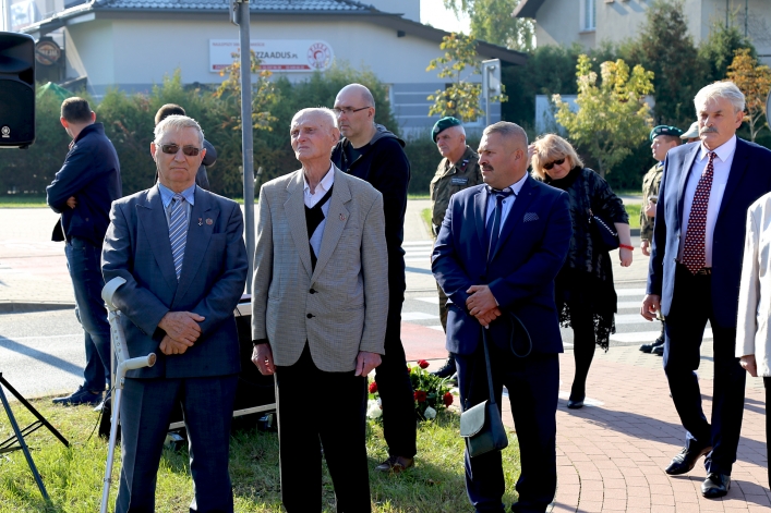 Uroczystośc otwarcia ronda Obrońców Birczy w Elblągu