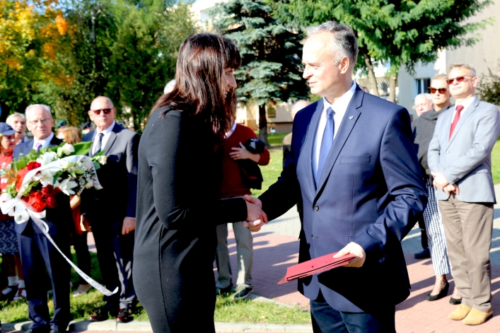 Uroczystośc otwarcia ronda Obrońców Birczy w Elblągu