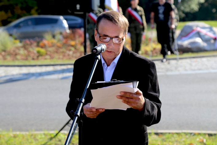 Uroczystośc otwarcia ronda Obrońców Birczy w Elblągu