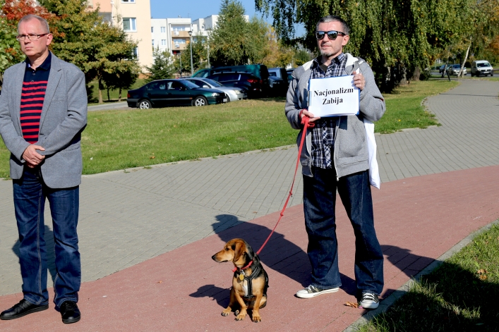 Uroczystośc otwarcia ronda Obrońców Birczy w Elblągu