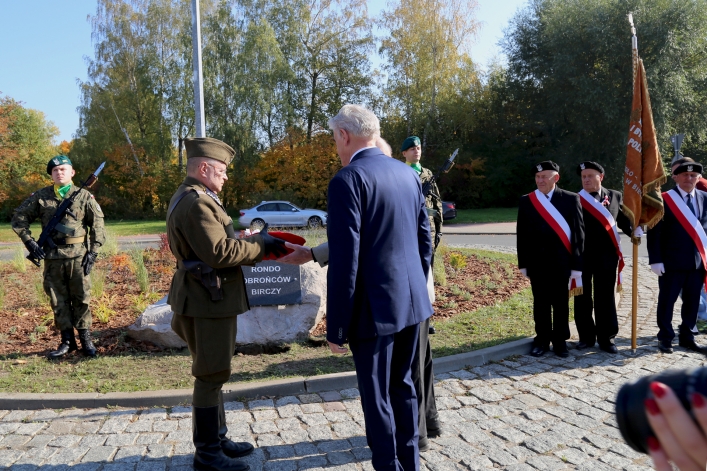 Uroczystośc otwarcia ronda Obrońców Birczy w Elblągu