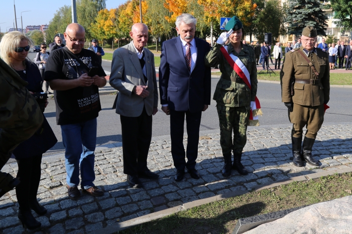 Uroczystośc otwarcia ronda Obrońców Birczy w Elblągu