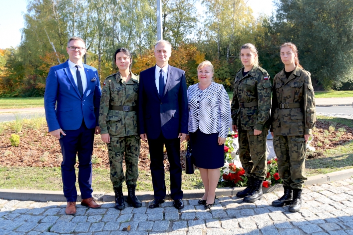 Uroczystośc otwarcia ronda Obrońców Birczy w Elblągu
