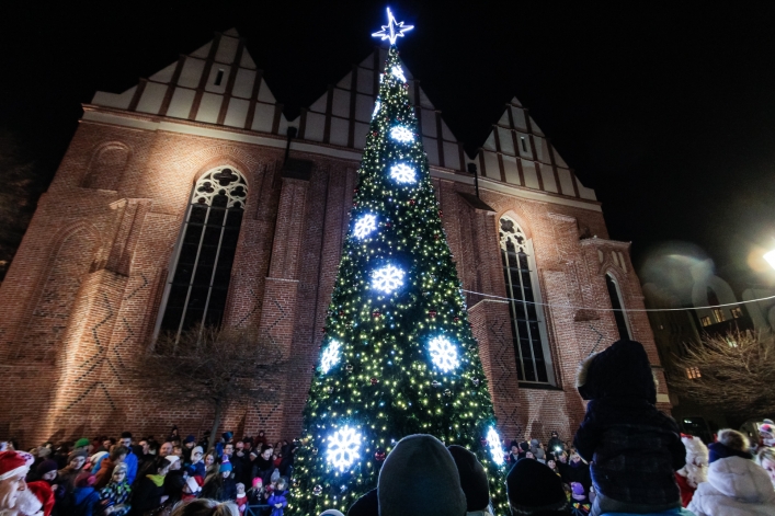 W Elblągu czuć już Magię Świąt. Na Starym Mieście rozbłysła choinka