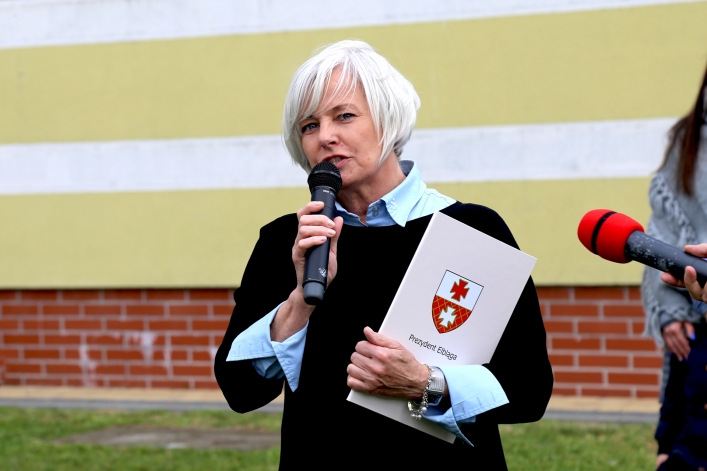 W Elblągu stanął kolejny domek dla murarek 