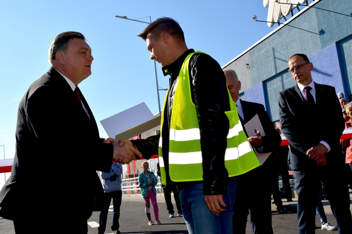 Oficjalne otwarcie wiaduktu na Zatorze