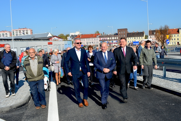 Oficjalne otwarcie wiaduktu na Zatorze