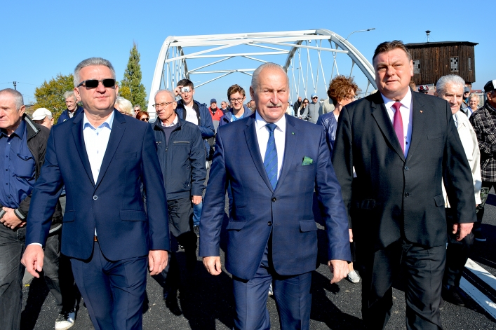 Oficjalne otwarcie wiaduktu na Zatorze
