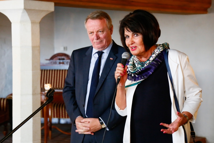 Wicemer Compiègne wręczył złoty medal prezydentowi Elbląga