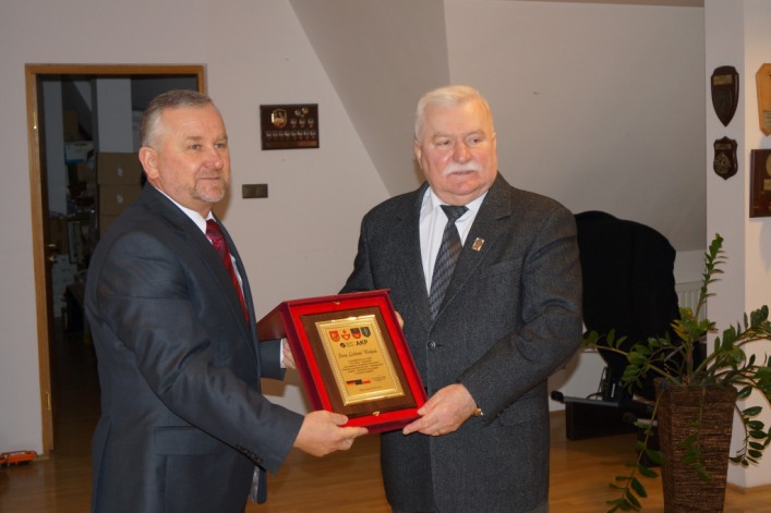 Wicestarosta Maciej Romanowski z wizytą u Lecha Wałęsy