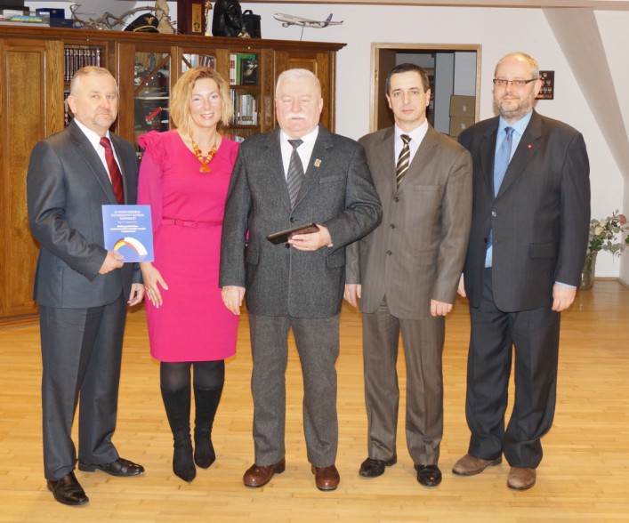 Wicestarosta Maciej Romanowski z wizytą u Lecha Wałęsy