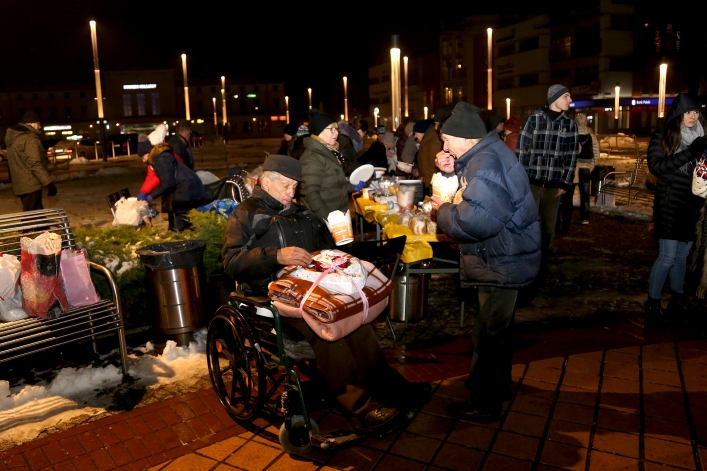 Wigilia dla bezdomnych w Elblągu (2018 r.)