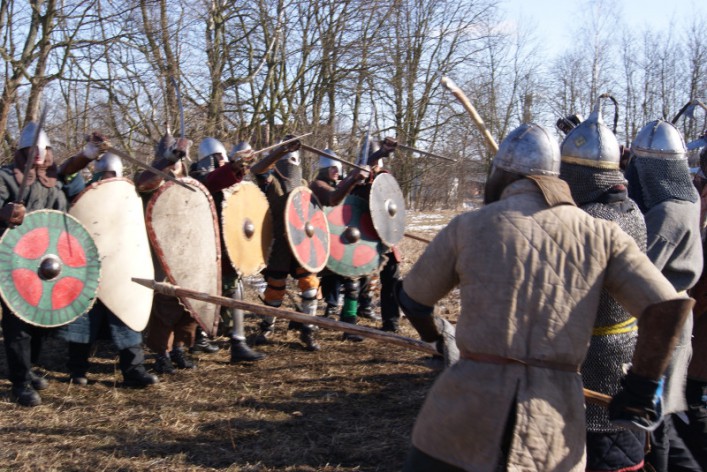 Wikingowie przeprowadzili trening bojowy na Wyspie Spichrzów (foto)