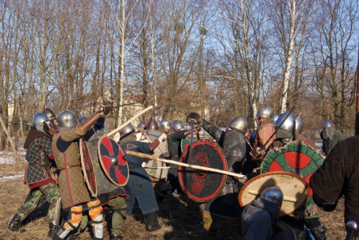Wikingowie przeprowadzili trening bojowy na Wyspie Spichrzów (foto)