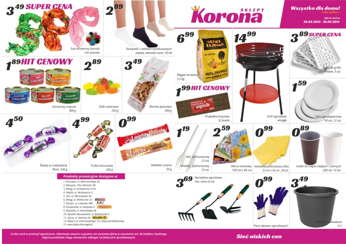 Wiosenne promocje w sklepach Korony. Sprawdź aktualne promocje